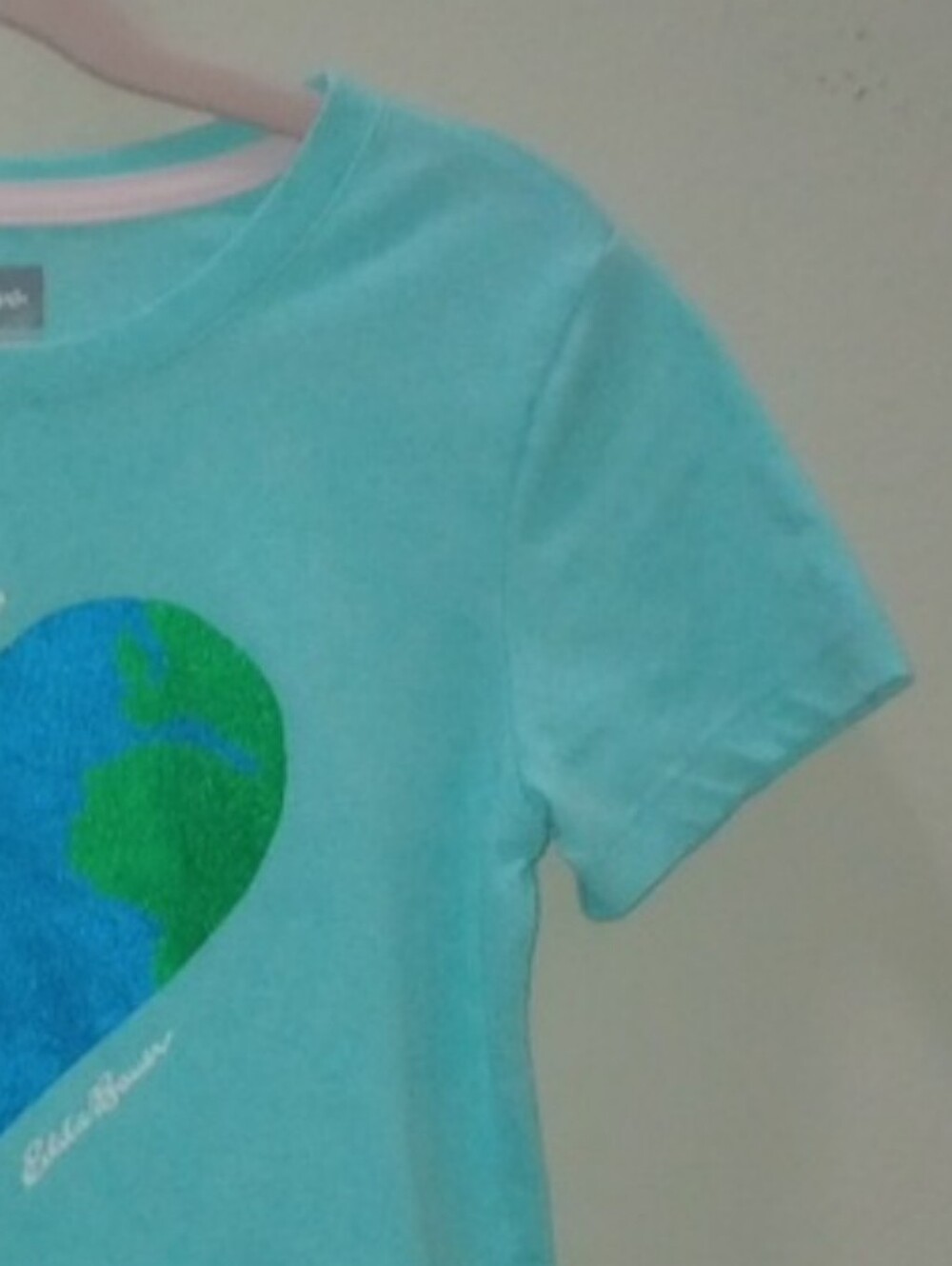 3 For $15🩵 Eddie Bauer 🌎 Aqua T-shirt - Picture 4 of 5